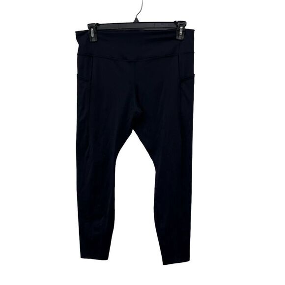 Brooks Women's Capri Leggings XL‎ Black High-Rise Spark Ankle Mesh - Picture 1 of 9